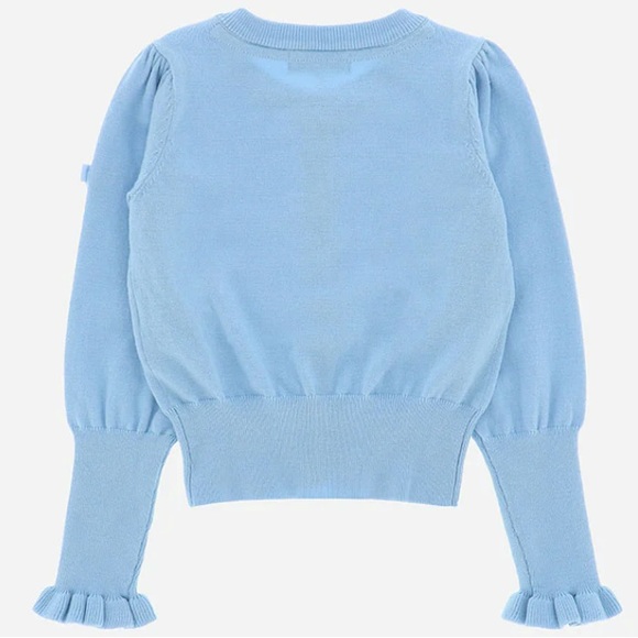 🩵NWT ANGEL’S FACE CARDIGAN SWEATER BLUE HIGH TEA LACE 6-7Y🩵 - Picture 2 of 9